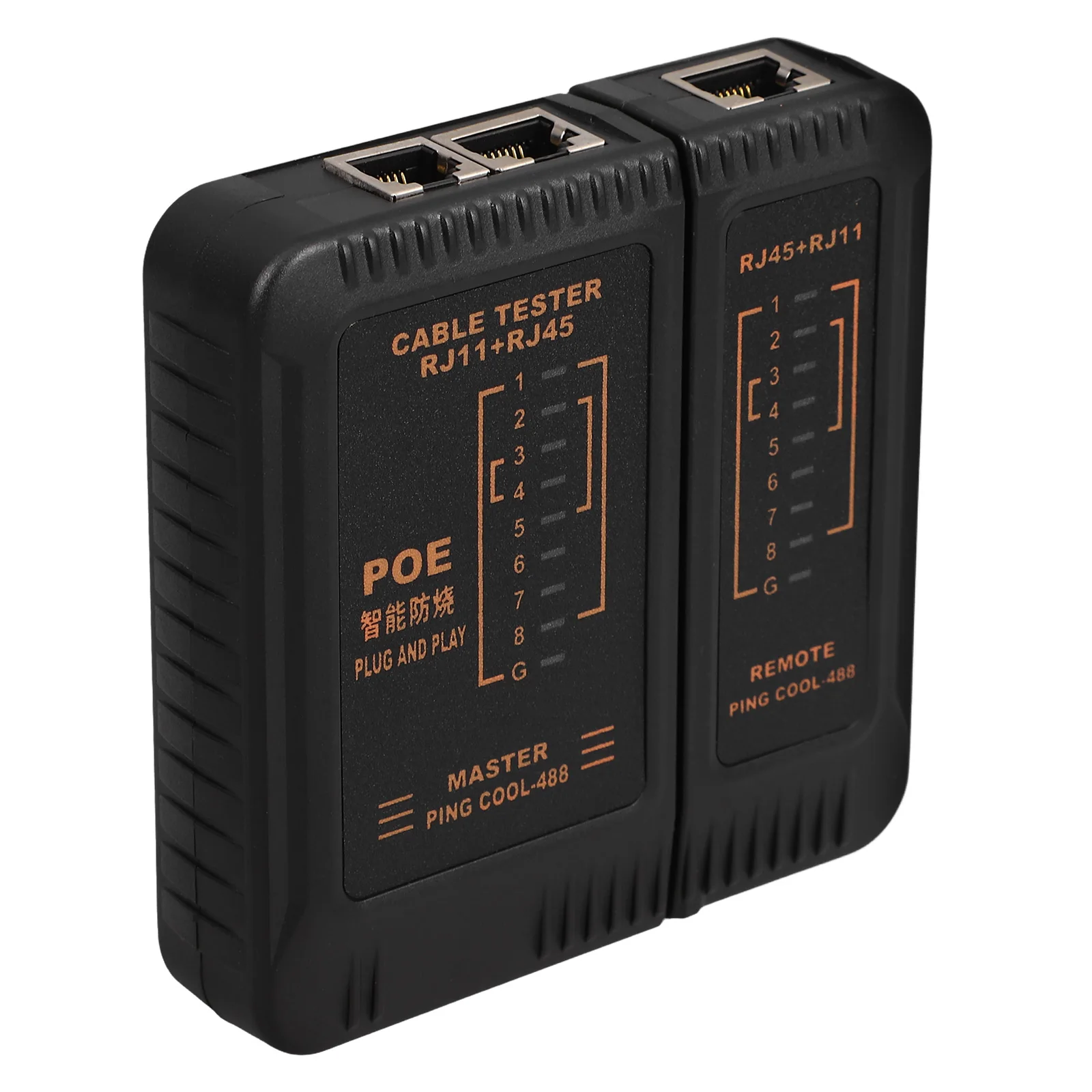 

Network Cable Tester Ethernet RJ11 RJ12 CAT6 POE UTP STP Checker Continuity Crimp Wire