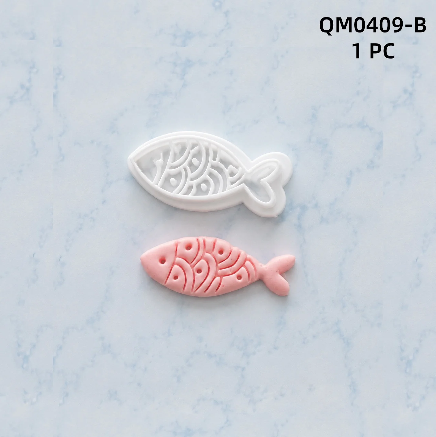 1 Stück Ohrring-Herstellungsform, Kreative Fisch-Serie, Weiche Keramik-Polymer-Clay-Schneider, Cartoon-Fischform, DIY Handgemachte Schmuckherstellung – Detail 9