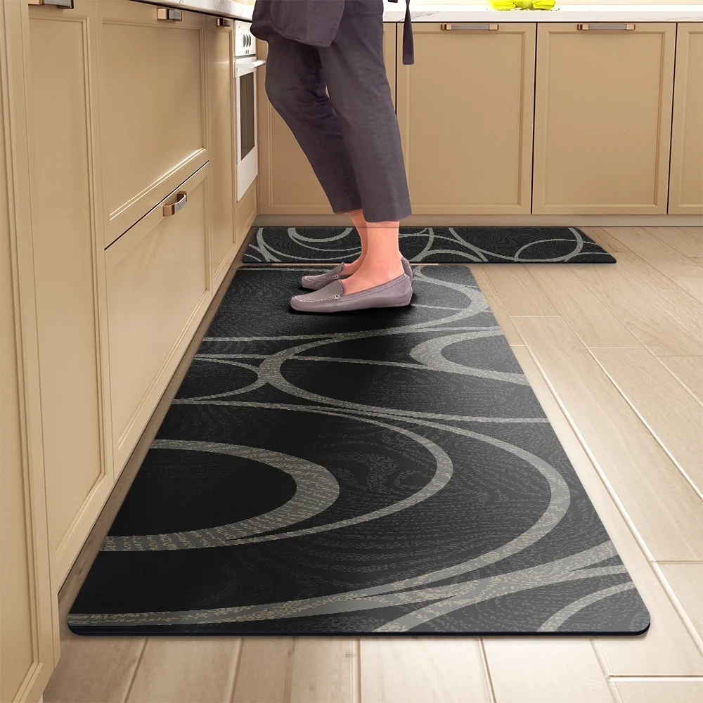 

Kitchen Mat Absorbent Printed Kitchen Rugs Non-slip Area Mat Hallway Long Carpets for Living Room Bedroom Entrance Doormat Bath