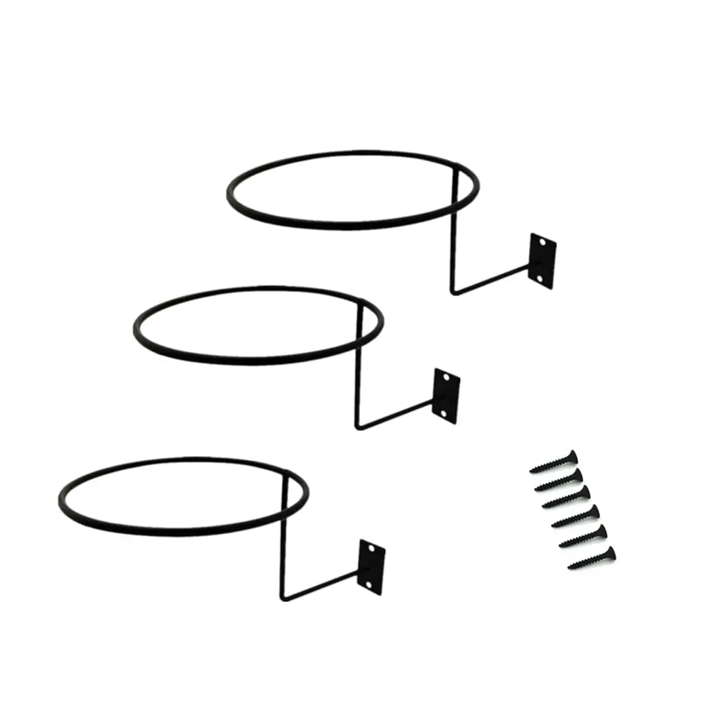 3x Wall Mount Motorcycle Helmet Storage Holder Hook Hat Cap Rack Hanger Display