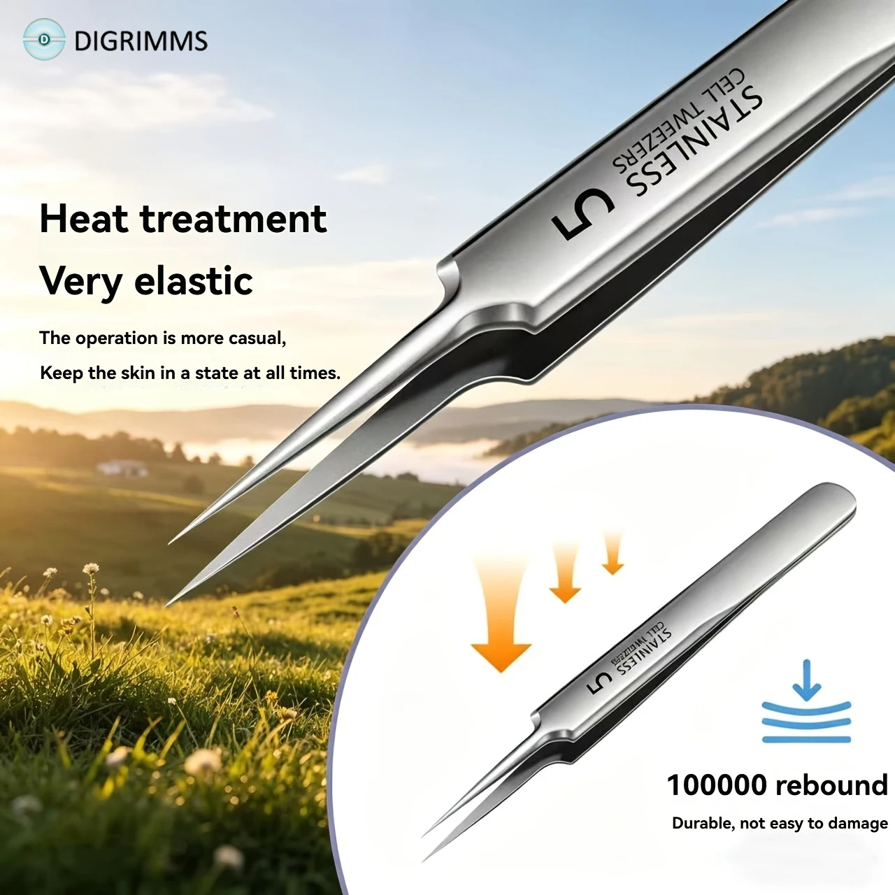 1/3pcs Extra Fine No. 5 Cellular Acne Blackhead Tweezers,Facial Beauty Remove Acne Needle Tools for Skin Care,Blackhead clip
