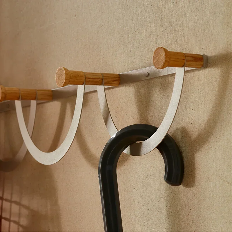 Minimalist Wall-Mounted Coat Rack Sturdy Bedroom Hat Hanger Modern Entryway Storage Hook Creative
