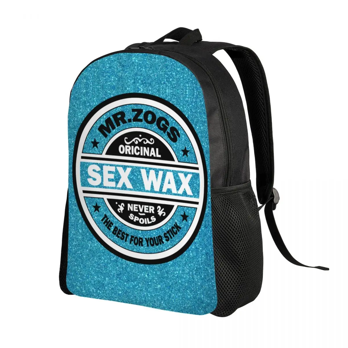 Personalized Mr Zogs Sex Wax Backpack Men Women Fashion Bookbag for School College Surfing Surf Gift Bags