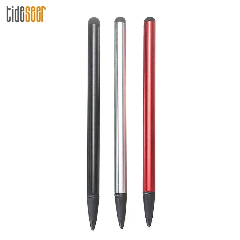 

100 шт. универсальный емкостный резистивный экран сенсорная ручка двойного назначения навигационный стилус для мобильного телефона