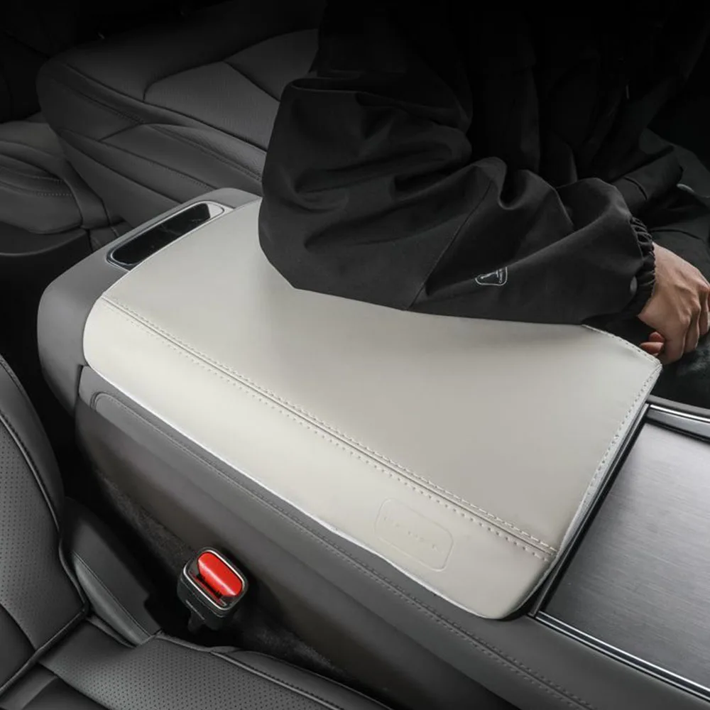 

For DENZA N9 Car Armrest Box Cushion Car Interior Supplies Flip Fur Armrest Box Protective Pad Anti Slip Cover