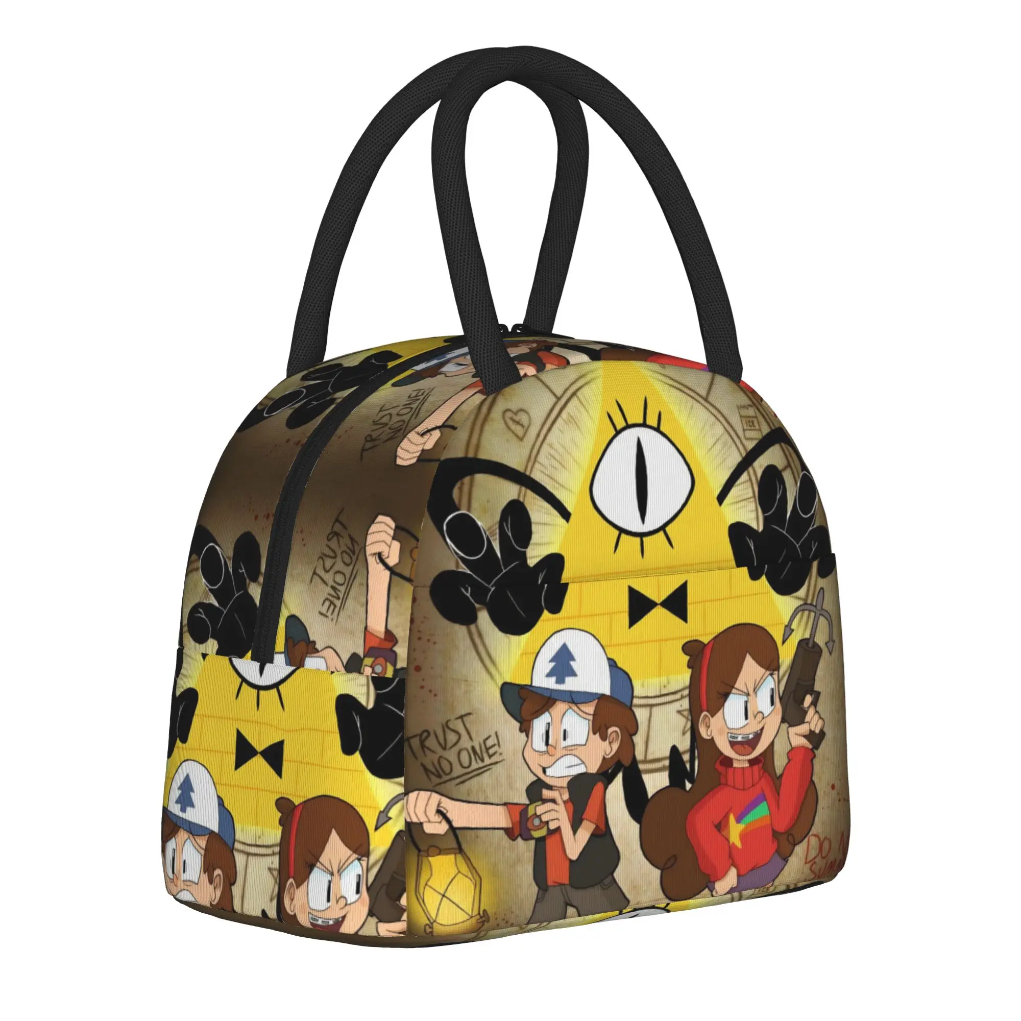 G-Gravity Falls Merch Insulated Lunch Bags For School Office  Storage Food Boxes Portable Thermal Cooler Lunch Box