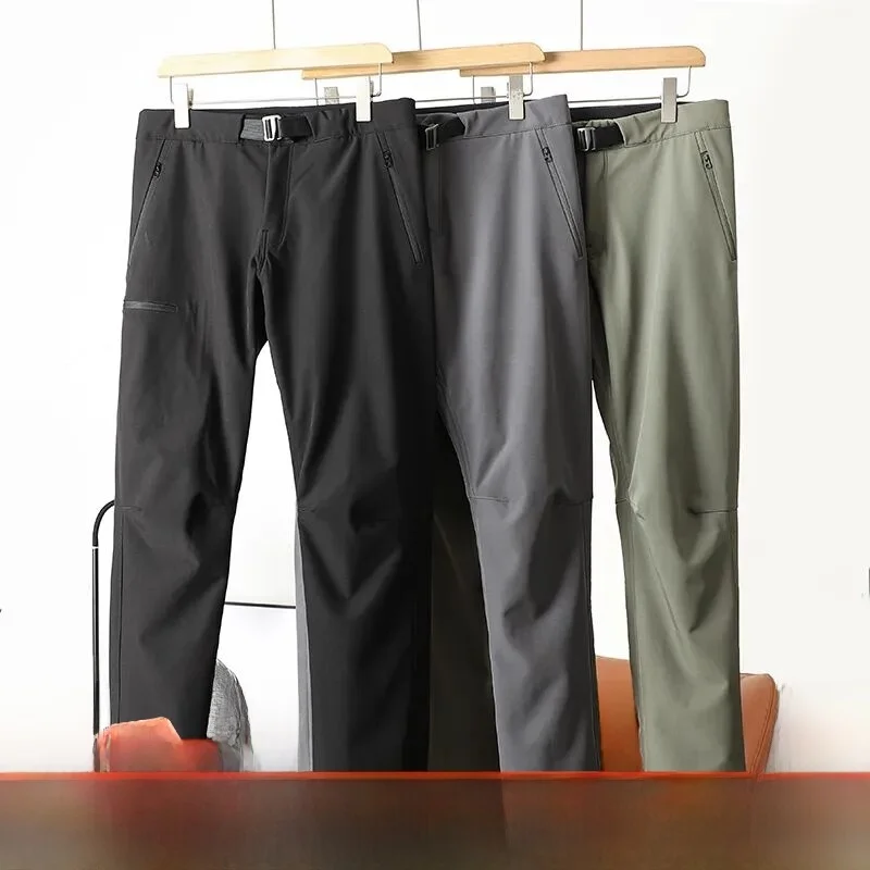 

Thiened Fce Soft ell Pants 3D Tailoring Windproof Waterproof Hiking Mountaineering Men's Casual Pants Outdoor Sle