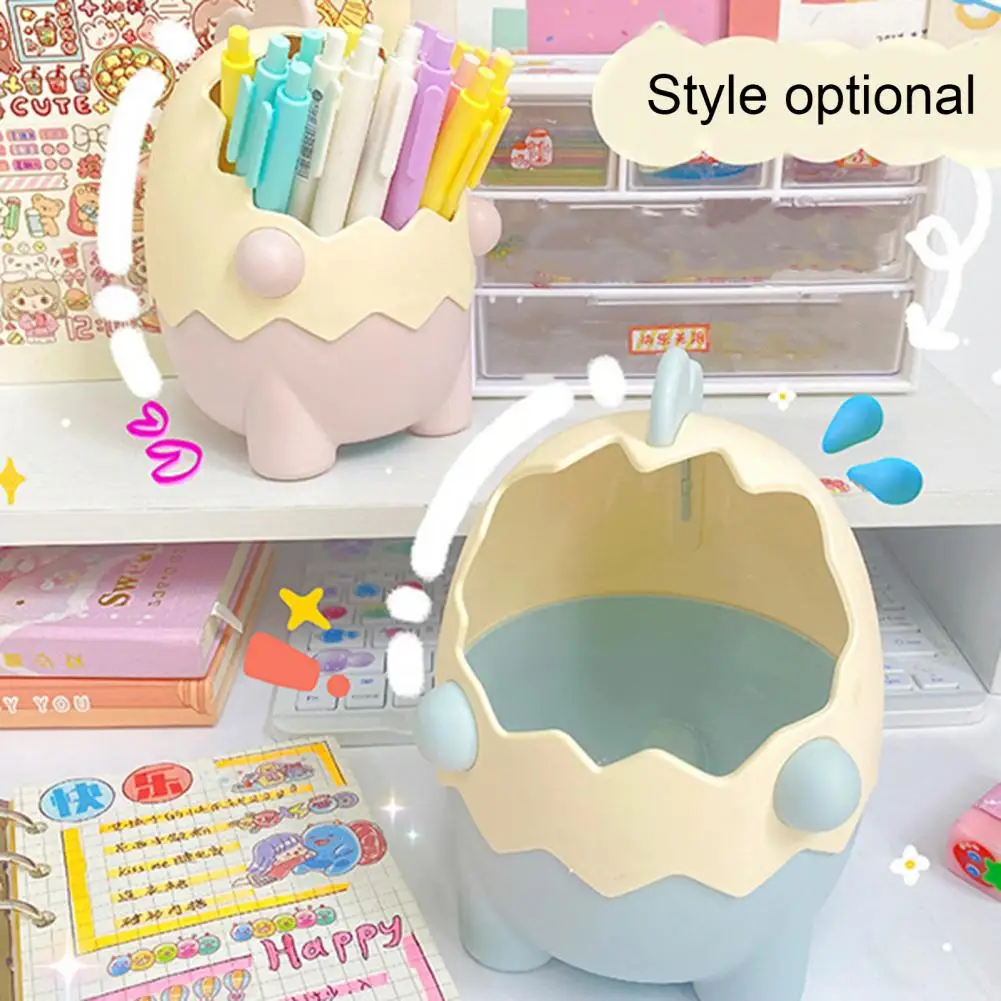 Easy to Clean  Sturdy Makeup Brush Pencil Stationery Container Solid Pen Holder Space Saving   Home Supplies