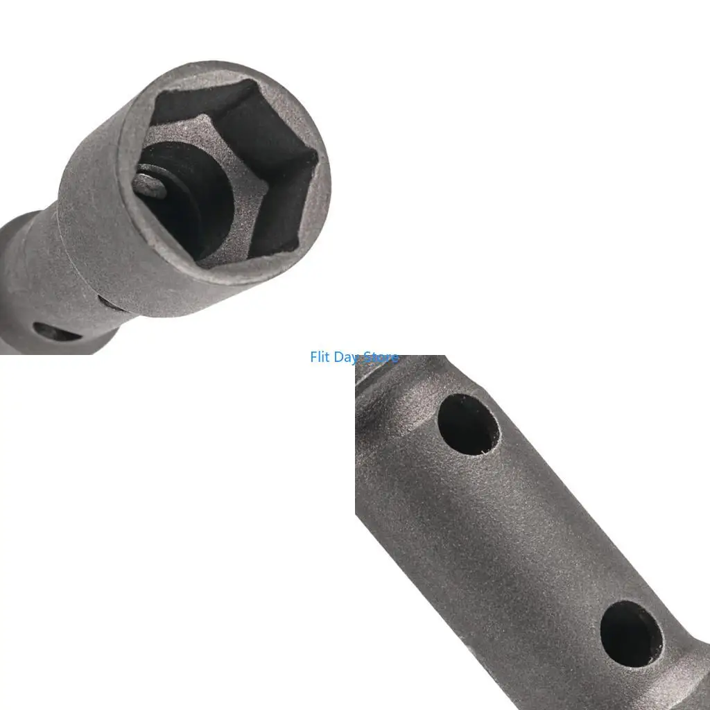F92C Convenient Double Size Plugs Socket Wrench For Motorcycle Maintenance Three Jaw Alloy Design