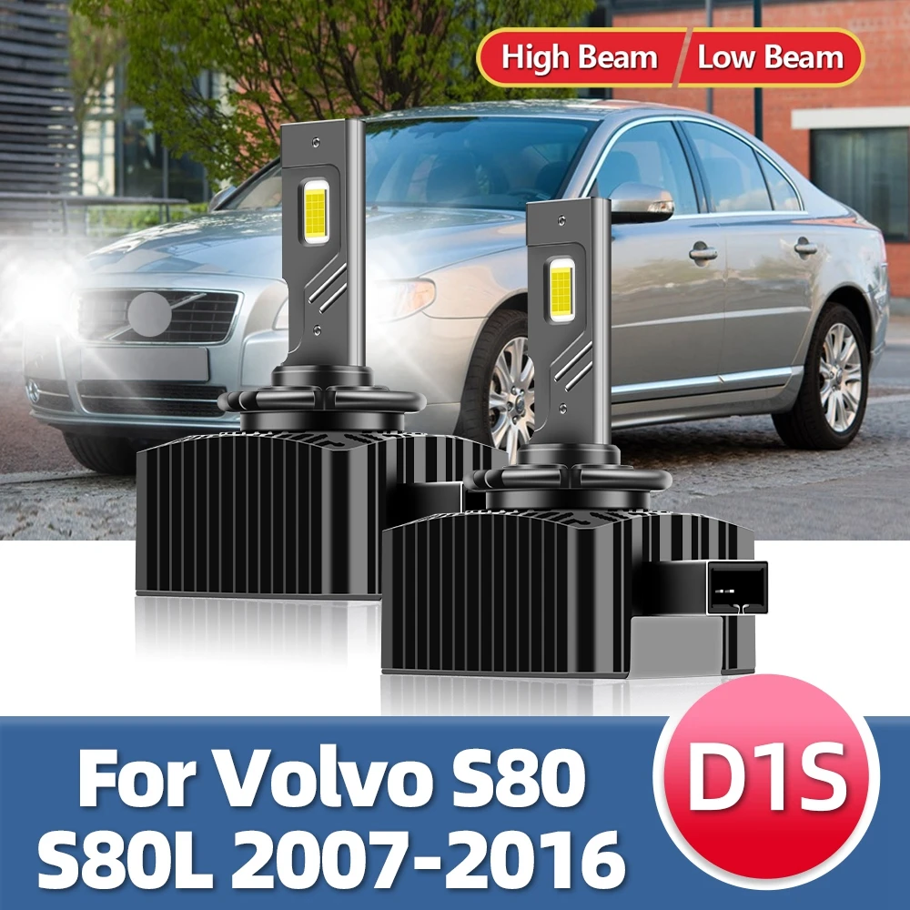 LED Headlight D1S HID Light Replacement Xenon Bulb Super Bright IP68 D1 Lamp For Volvo S80 S80L 2007-2012 2013 2014 2015 2016