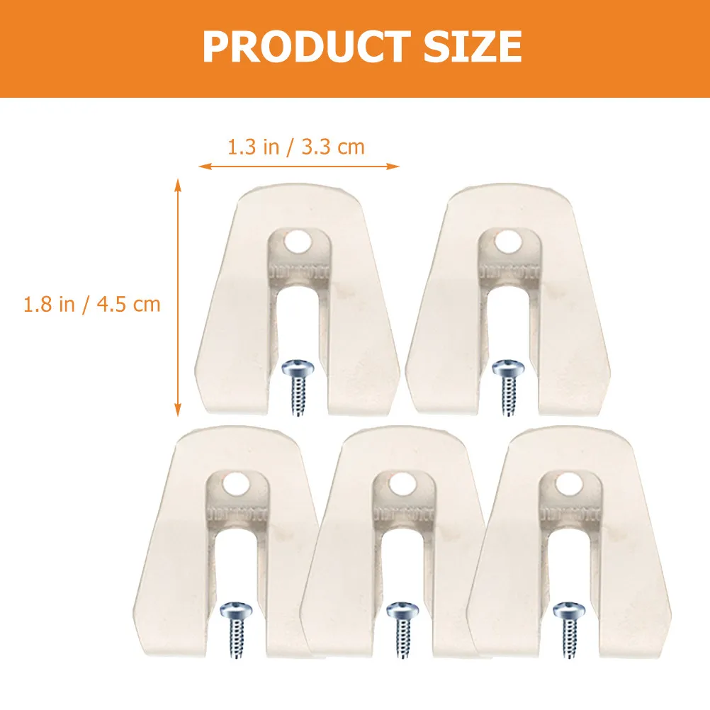 5Sets Strong Steel Belt Clip Hook for Cordless Drill Driver Impact Drill Tool Belt Accessories Compact Lightweight Easy Install