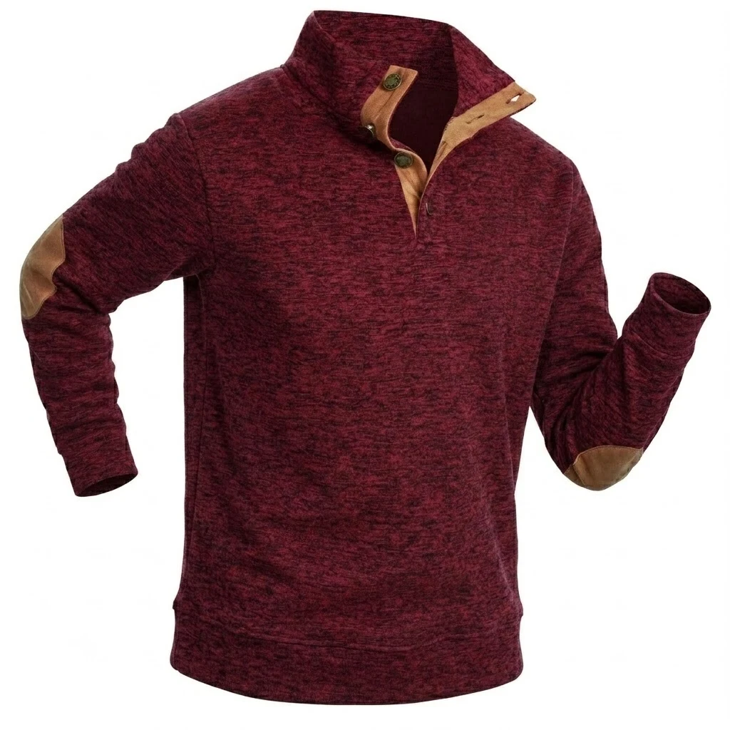 سترة رجالية بياقة قائمة وأزرار - مراجعة Outdoor Sport Hoodie وسعره