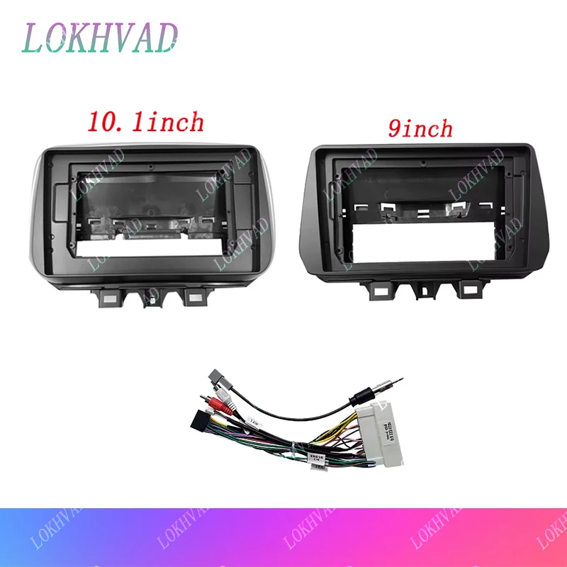 

9 /10.1 Inch Car Frame Fascia Adapter Canbus Box Android Radio Dash Fitting Panel Kit For Hyundai Tucson TL 2018-2020