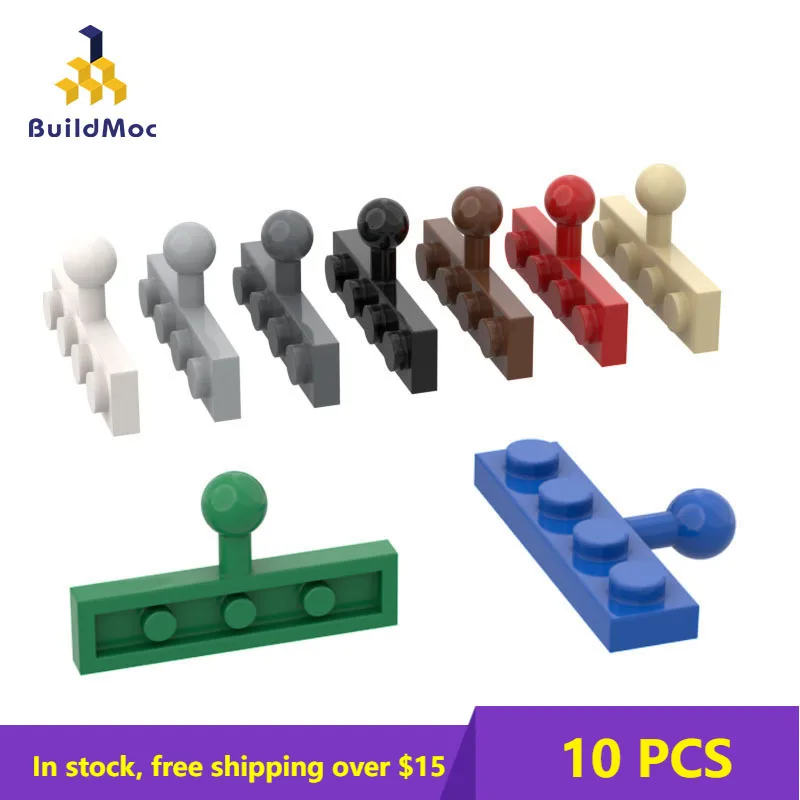 10PCS  Bricks Compatible for 3184 1x4 Base Board with Small Ball Building Blocks Parts DIY Educational High-Tech Parts Toys