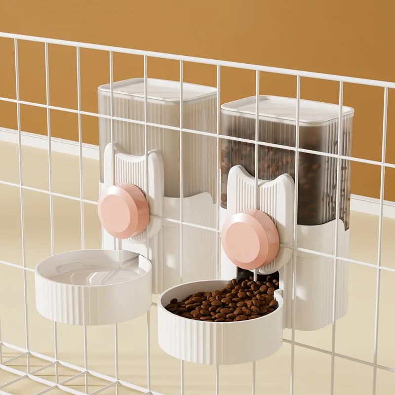 

Pet Supplies Cat Dog Hanging Water Dispenser Water Dispenser Automatic Feeder Cage Fixed Hanging Kettle Drinking Feeder