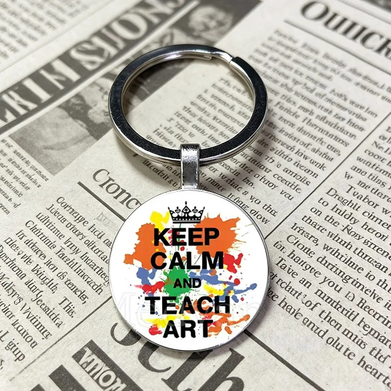Heartfelt Thanks Gardener Like Teacher Glass Dome Keychain Teacher’s Day Gift For Every Subject Educator, Car And Handbag Keys