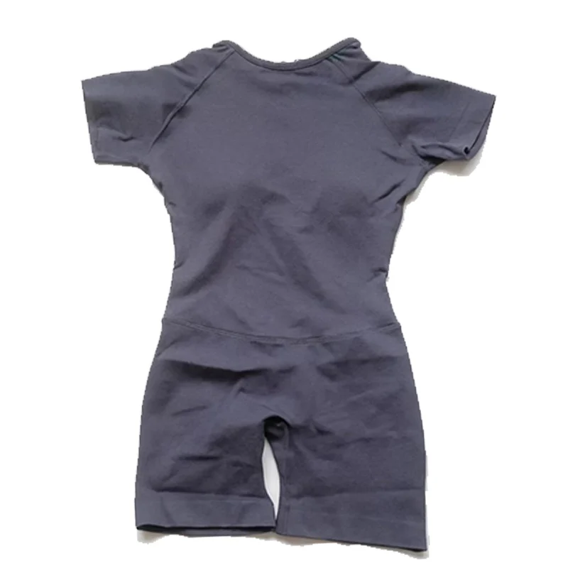 Impact Kurzarm Einteiler Jumpsuit Atmungsaktiv Schnelltrocknend Lauf-Workout-Tights Gym-Anzug Nahtlose Sportanzüge Trainingsanzüge – Detail 9