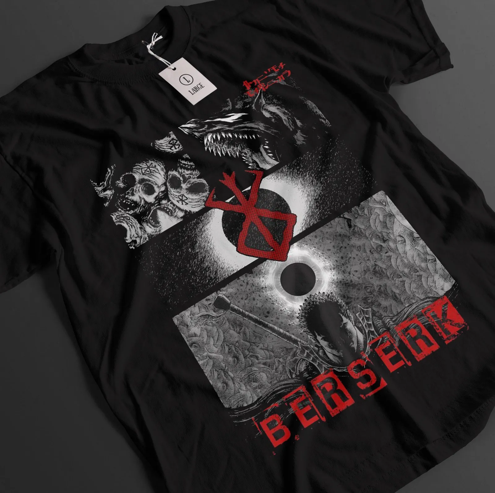 Berserk Shirt Guts Tshirt Casca T-Shirt Griffith Top Warrior Anime Unisex Tee