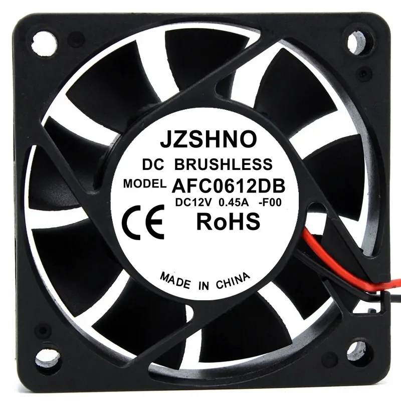 for AFC0612DB 12V 0.45A 6015 6cm 2 Wire Double Ball Bearing High Air Volume Cooling Fan