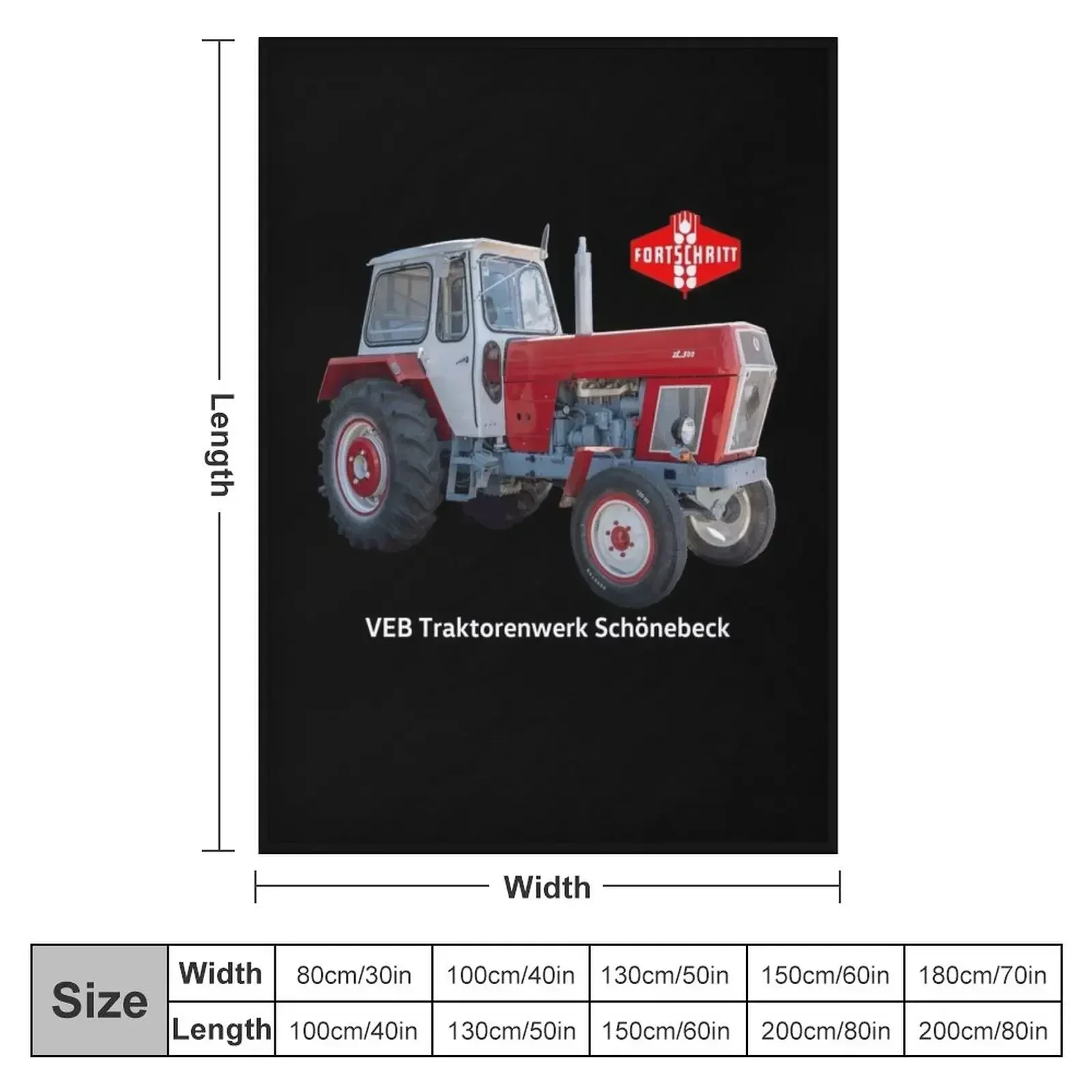 Tractor progress ZT 300 from the VEB tractor factory Sch?nebeck Throw Blanket for babies Loose Soft Plush Plaid Blankets