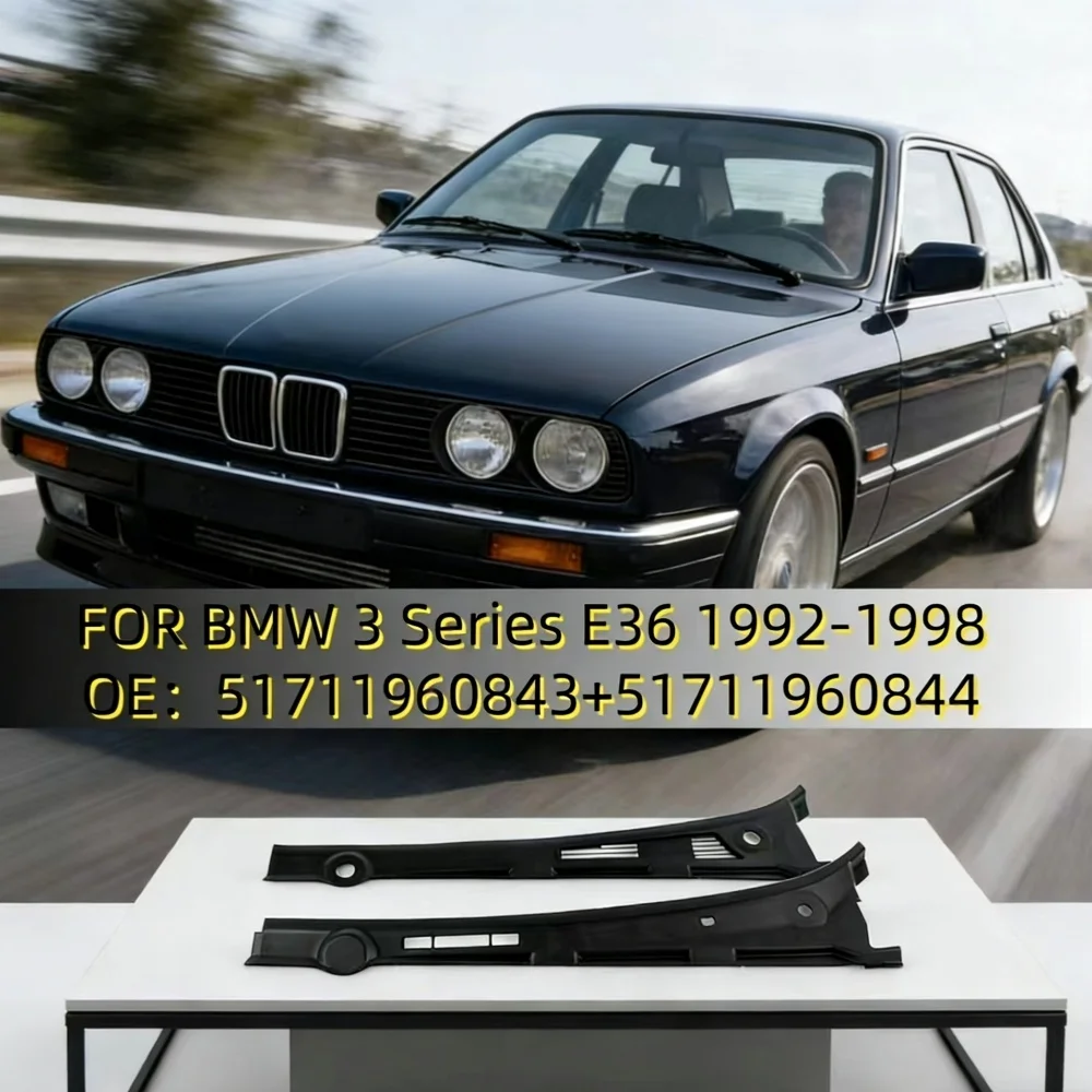 Motorhauben-Frontdeflektor-Kit Hochwertig Für BMW 3er Serie E36 1992-1998 OE 51711960843+51711960844