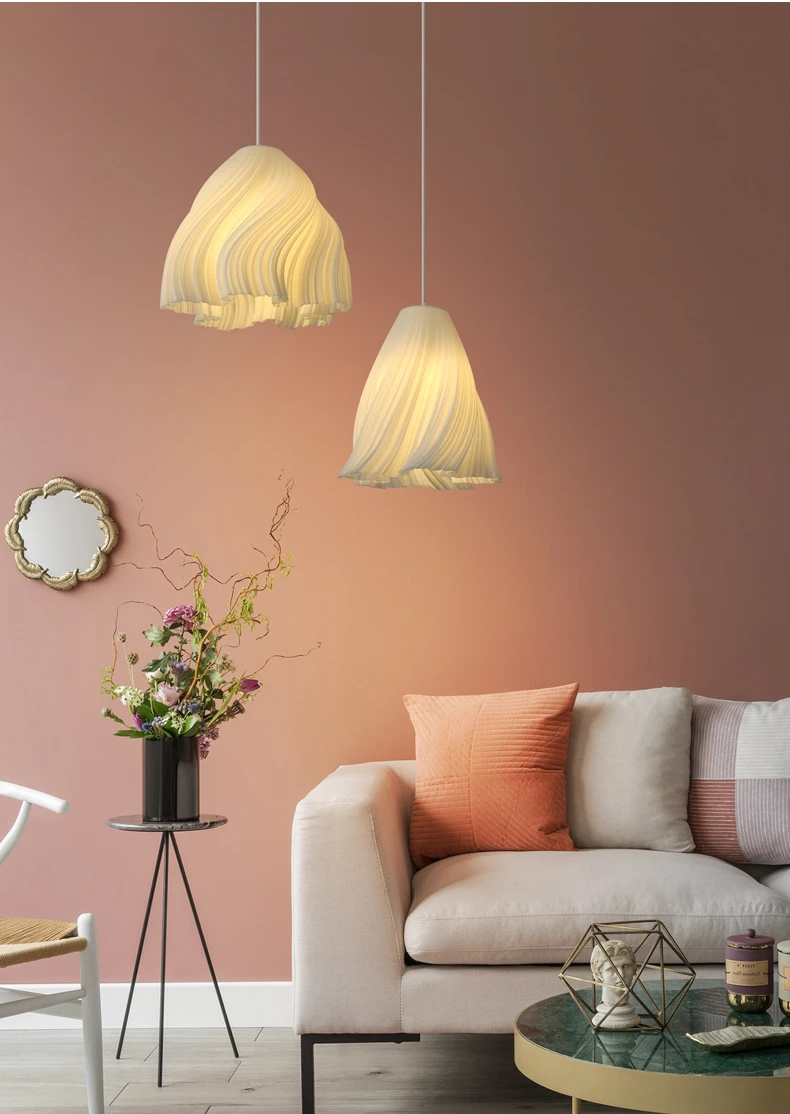 Modern Creative 3D Printing Ceiling Chandelier for living room Bedroom Bedside Restaurant Pendant Lights Dining Table Decor Lamp
