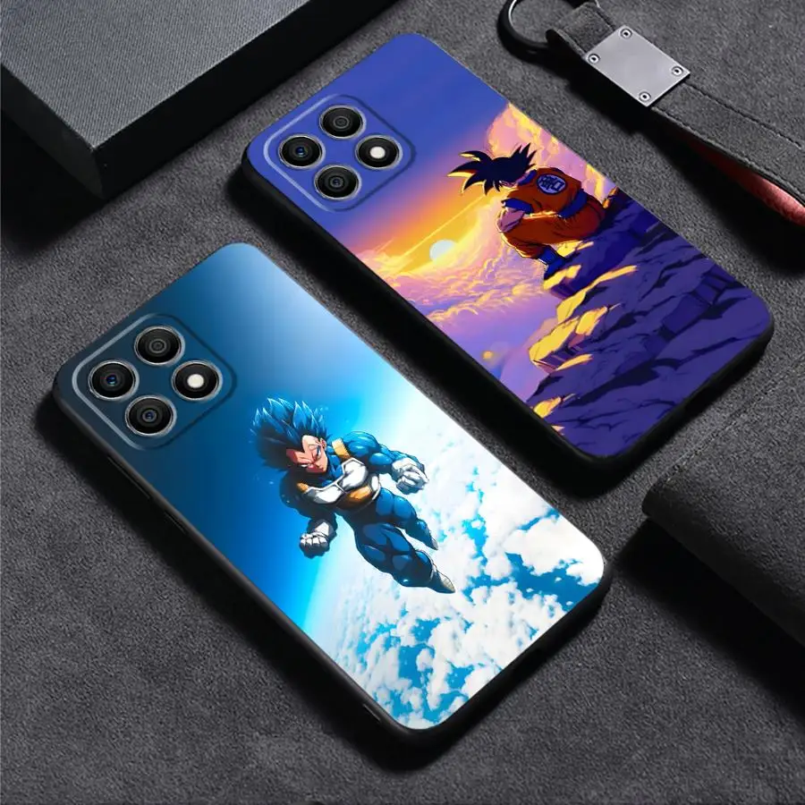 Funda de teléfono suave negra para Honor X8a 70 X9b 90 Pro X7 X9c X6 X7c 8X X5b X8 X8b X6a X8c X9a X7b Magic5 Lite Dragon Ball