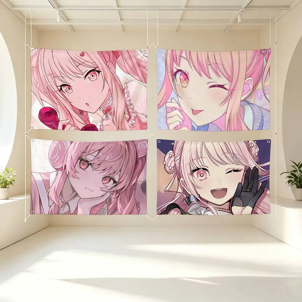 Game Project Sekai Akiyama Mizuki Flags for Bedrooms Home Decor Items Outdoor Decors Garage Decoration Flaga