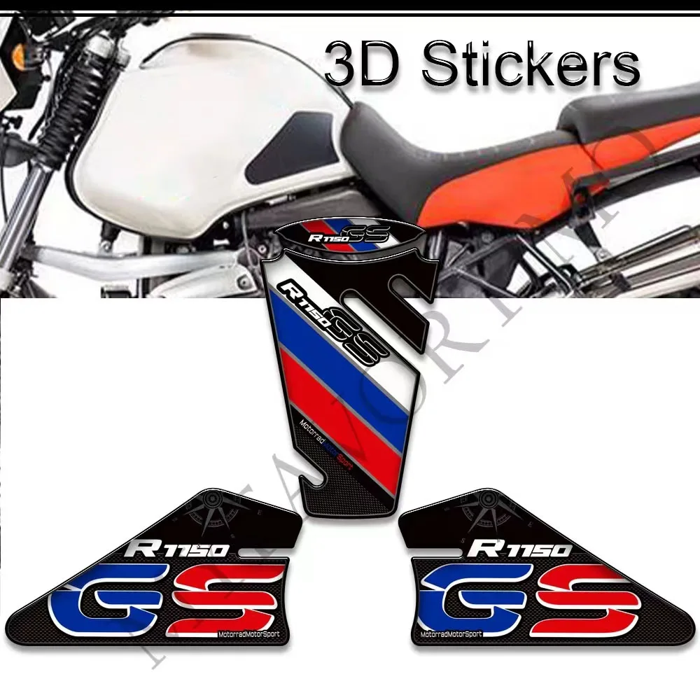 

Motorcycle Tank Knee Pad Grips Stickers Decals Protector Gas Fuel Oil Kit ADV Adventure For BMW R1150GS R 1150 GS R1150 GSA