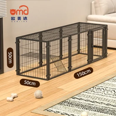 Dog Crate Double-Door Steel Foldable Heavy-Duty Small to Medium Pet Dog Cage Dog Crate Live Usage Fence Box Packing Cats