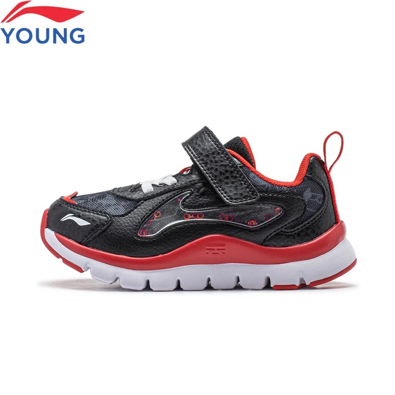 Li-Ning Boys Girls Sports Style Casual Shoes Kids Wearable Stable Support Cushion Bounce Sport Shoes Leisure Sneakers YKNU028