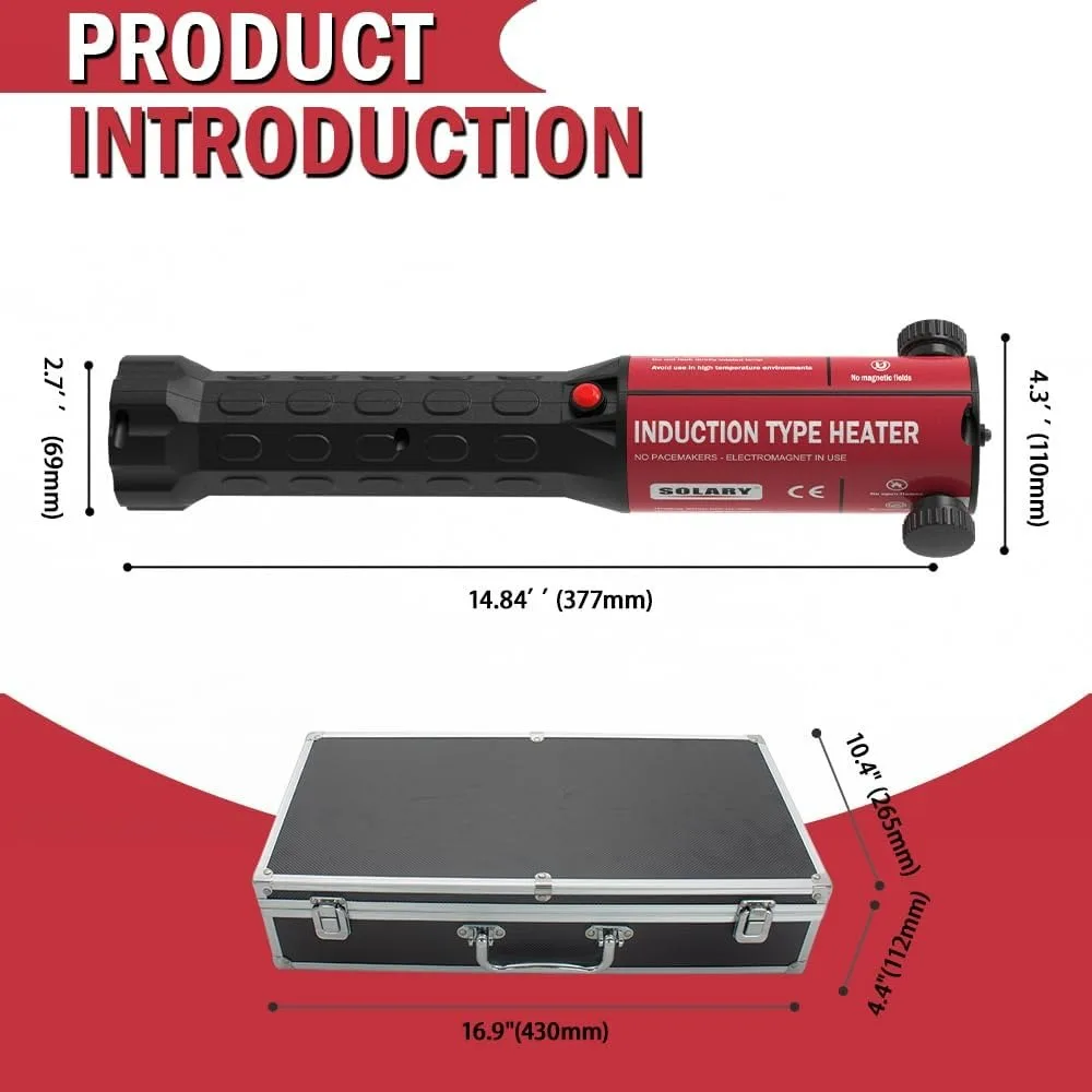 

110V 1200W Powerful Magnetic Bolt Heater Kit for Unseizing Rusted Automotive Fasteners