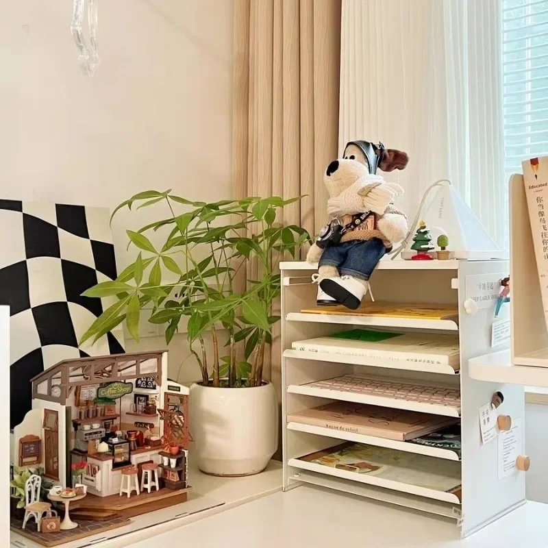 Drawer file holder Drawer type multi-layer desktop envelope Cosmetics jewelry storage box