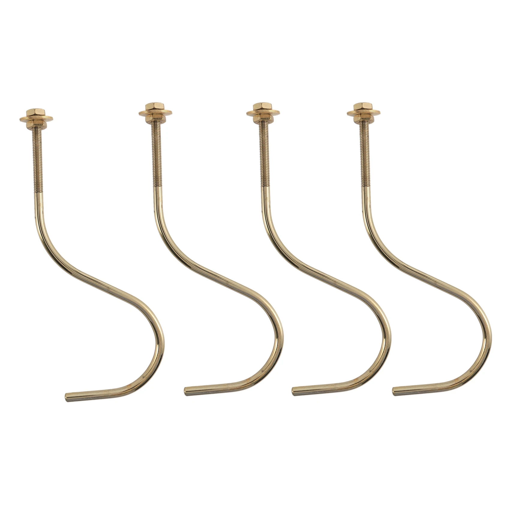 4 Pcs Billiards Table Edge Hook Copper Snooker Billiard Table Cue Racks Hanger to Hold Pool Rack Snooker Accessories