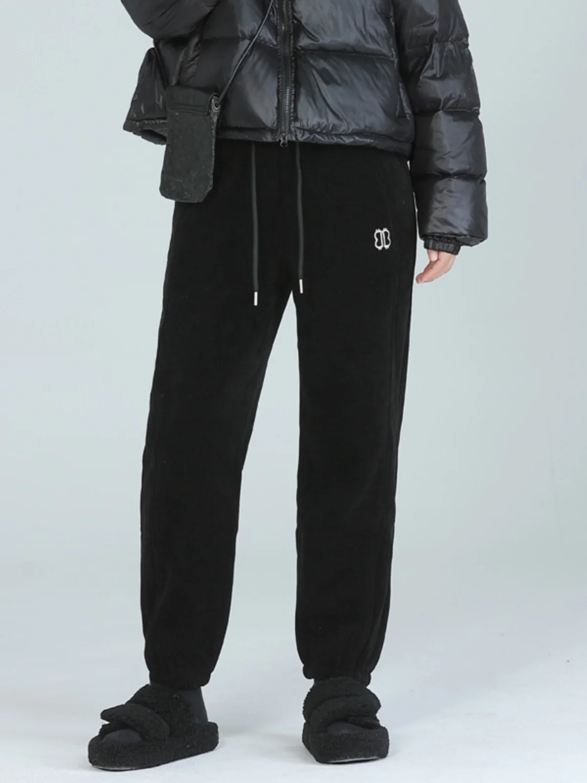 

Женские зимние вельветовые брюки-харланы с высокой талией, свободного кроя, повседневные, с дизайном Thiened Fce Design Sensation k Sle