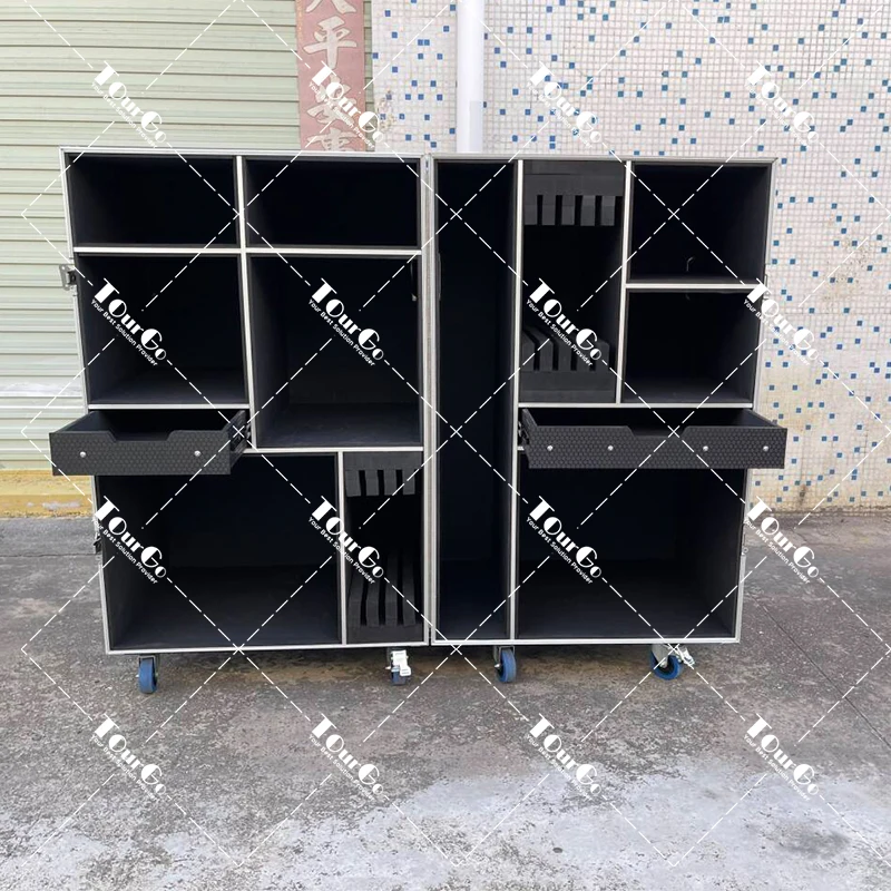 Custom Aluminum Alloy Flight Case/Transport Case for  Drum Set/Jazz Drum Road Case/Complete Drum Kit Case