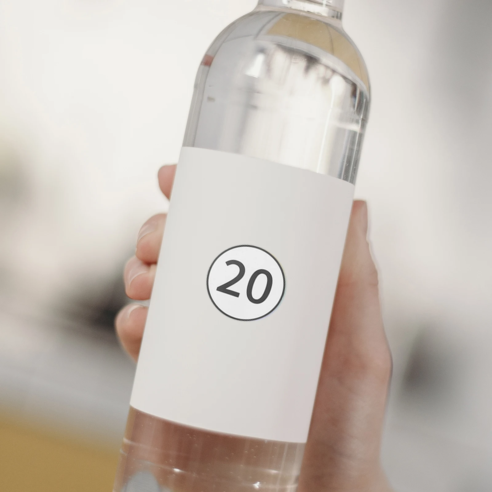 40pcs Number Stickers Small Clear PVC Self Adhesive Ideal for Office File Classification Warehouse Management Exhibition