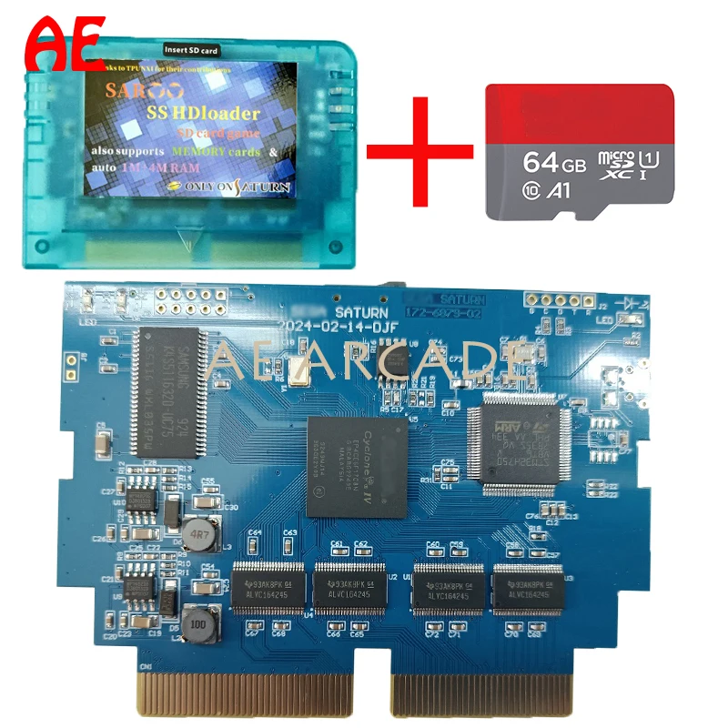 Saroo Saturn Elite SAROO HDLoader Fast Reading Games Reader Cartridge Support SD TF Memory Card Play Game Without CD for Saturn