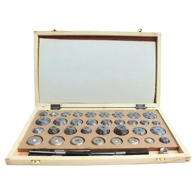 40Pcs Trailer Valve Seat Reamer Cutter Auto Repair Tool Set Comprehensive High-Quality Vehicle Valve Repair Tools
