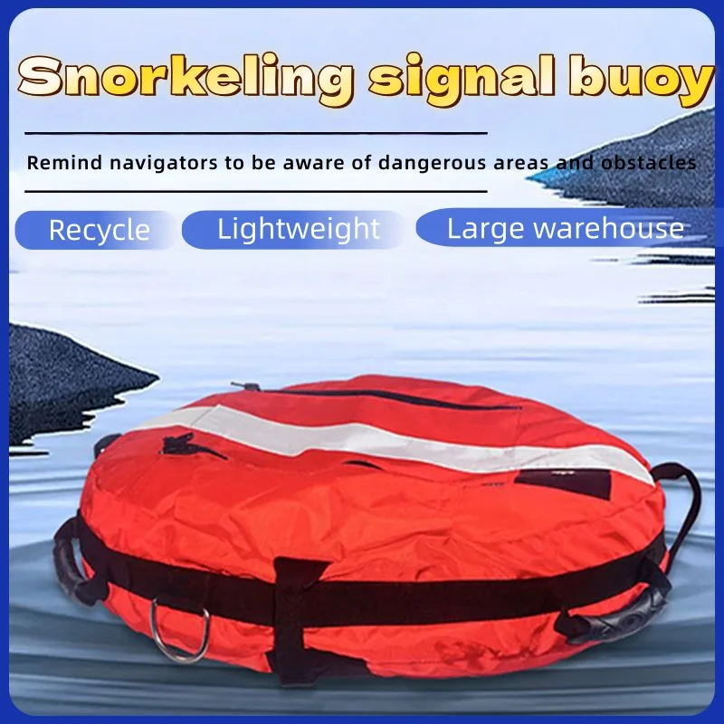 Free snorkeling signal float diving buoy fire rescue sea surface inflatable positioning buoy Water Sports Diving equipment