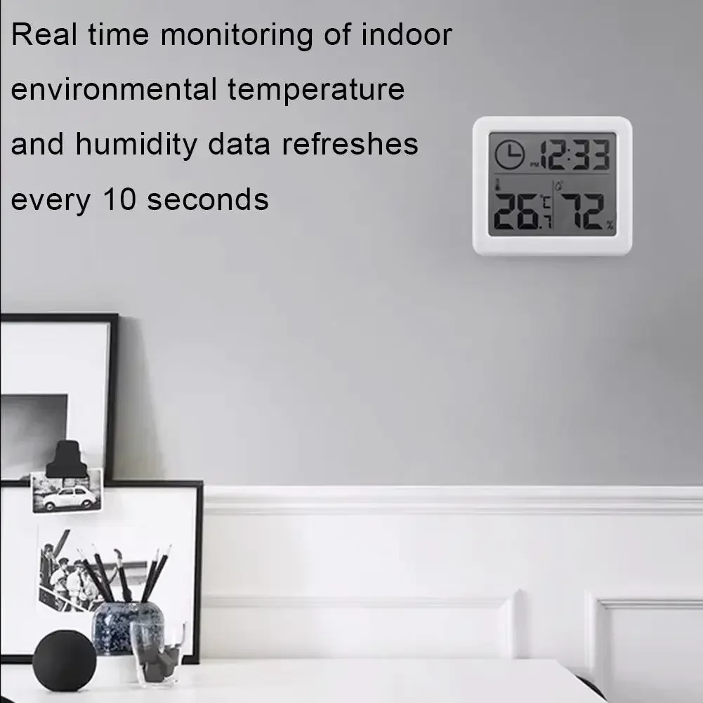 Ultra-thin Simple Household Thermometer Indoor Dry Humidity Meter Smart Home Electronic Digital Temperature and Humidity Meter