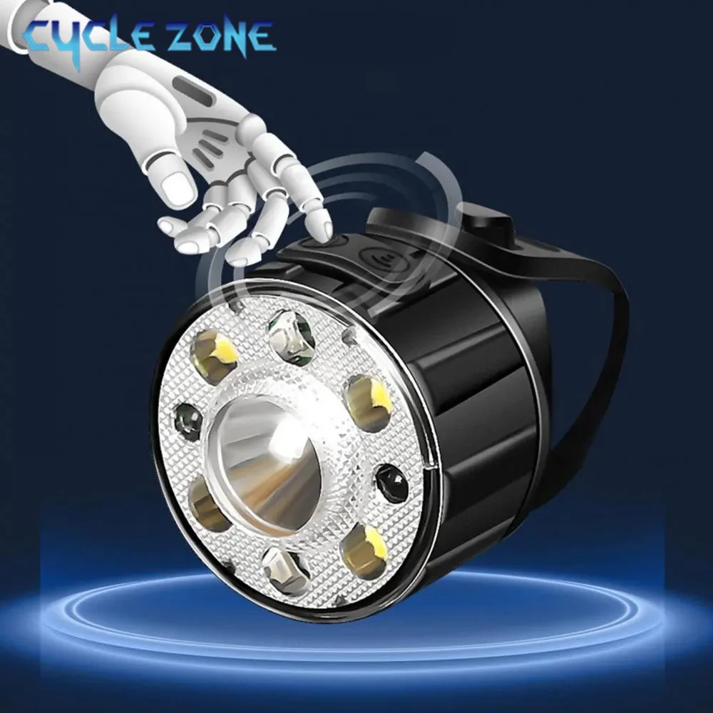 

Smart Sensor Bicycle LED Front Light Cycling MTB Road Bike 5 Modes Charging Bicycle Headlight Lamp Outdoor Night Riding Safety