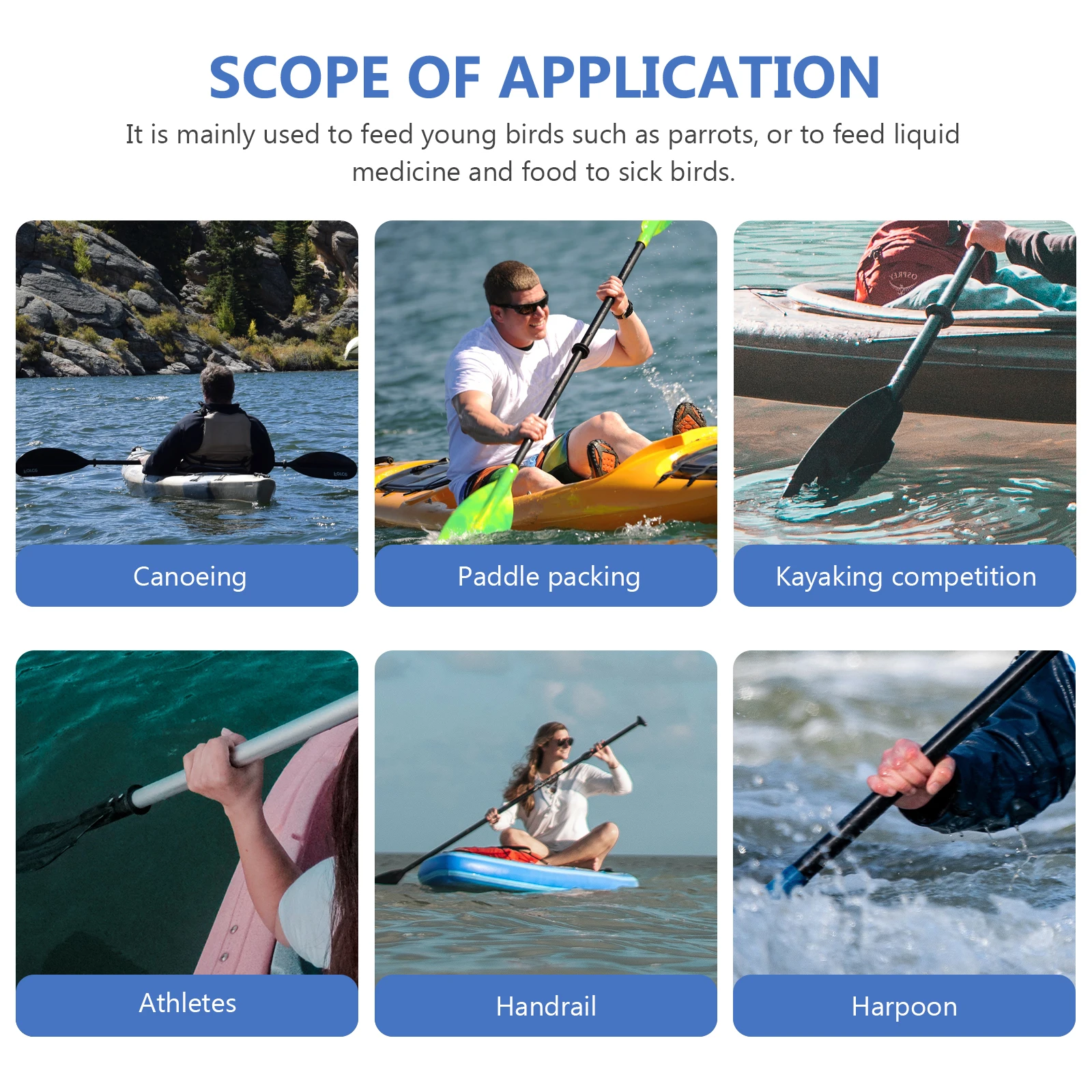 

2pcs Non-slip EVA Paddle Grips Kayak Cover Rod Wraps Handle Protector Canoe Supplies Sponge Oral Poles Breathing Durability