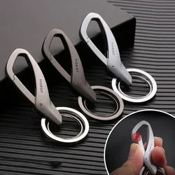 Keychain Simple and Creative Car Key Waist Double-ring Metal Pendant car keychains Accessories