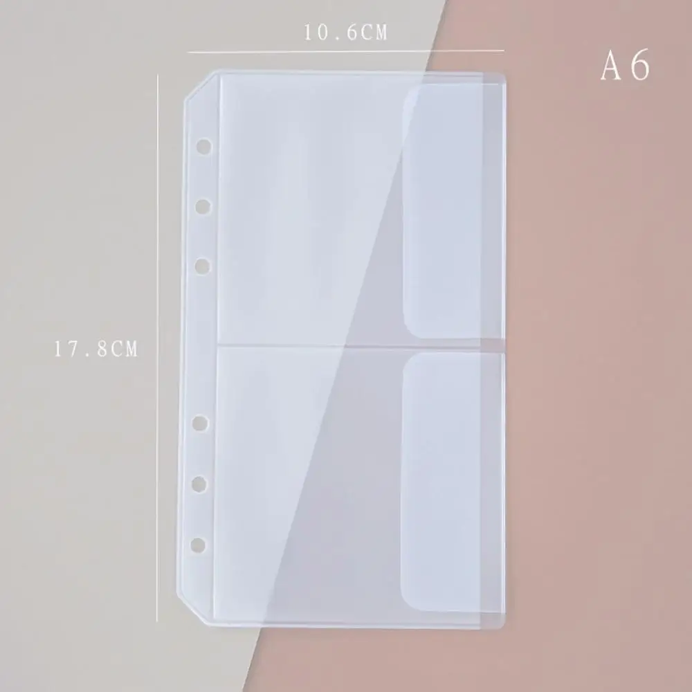 Card Organizer Diary Ticket Storage Scrapbook PVC Notebook Pouch Bags Document Filing Bags Binder Pockets Binder Folders