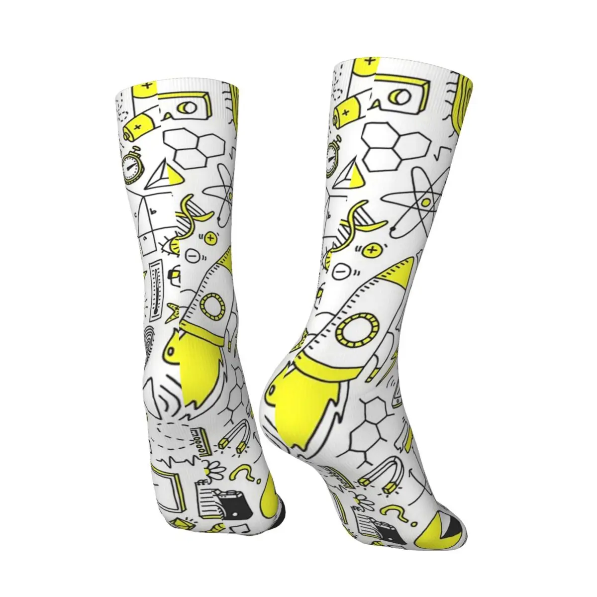All Seasons Science Rules Socks Harajuku Crew Socks Fashion Stockings for Men Women Valentine's Day Gifts