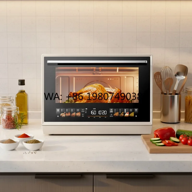 All In One Electric Oven Air Fryer Microwave, Smart Touch Control Large Capacity Household Multifunctional Cooking Appliance