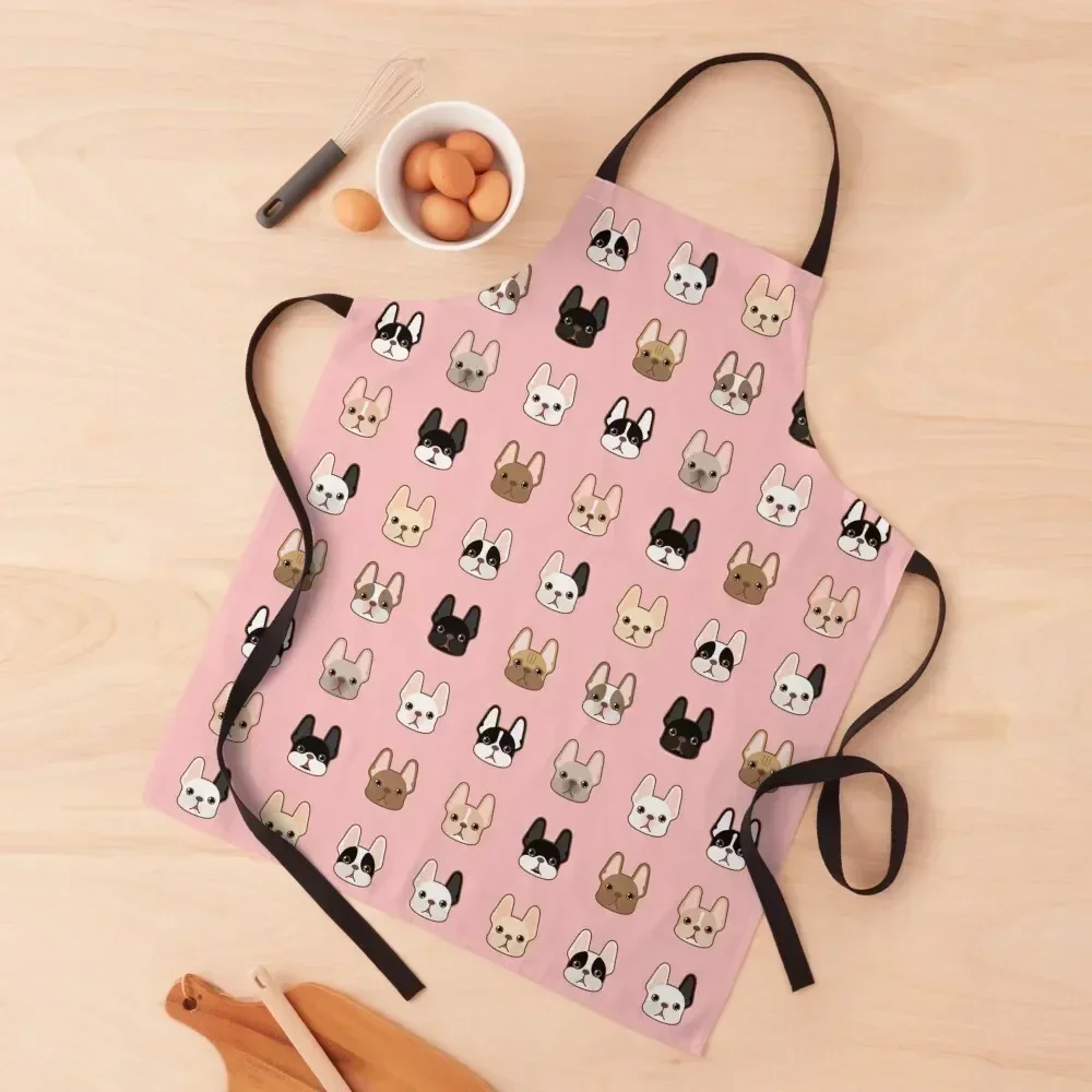 

Frenchies Family Apron For Cooking Camping kitchen clothes for men professional hairdresser Apron