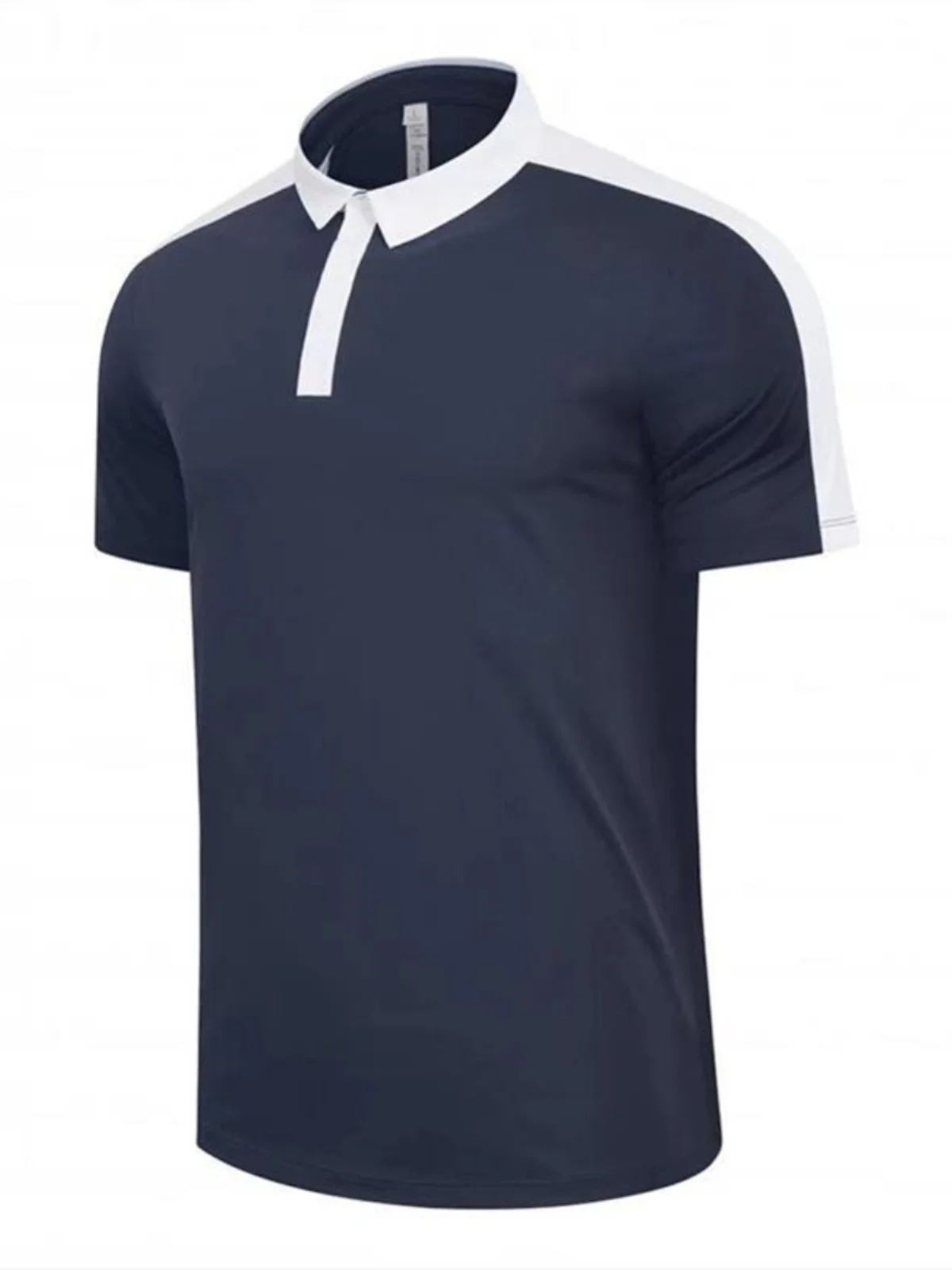 

Qui Dry ort Sve irt Faionable Urban Sle Men's Summer Top Thin Material Busin Suitable Stand Fit T-irt