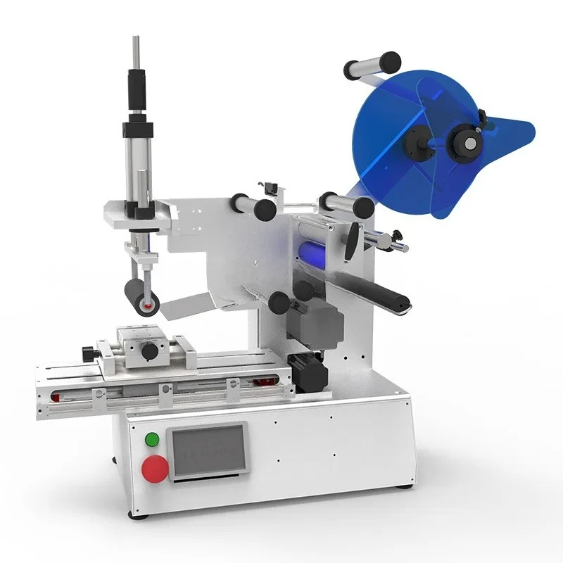 High-precision semi-automatic flat labeling machine with concave curved surface self-adhesive for simple labeling applications